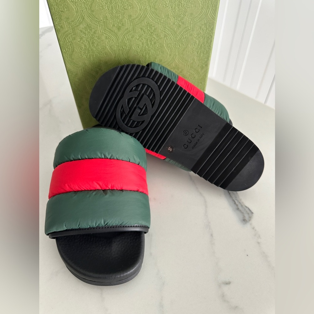 Gucci Padded Slide Sandals - Picture 6 of 8